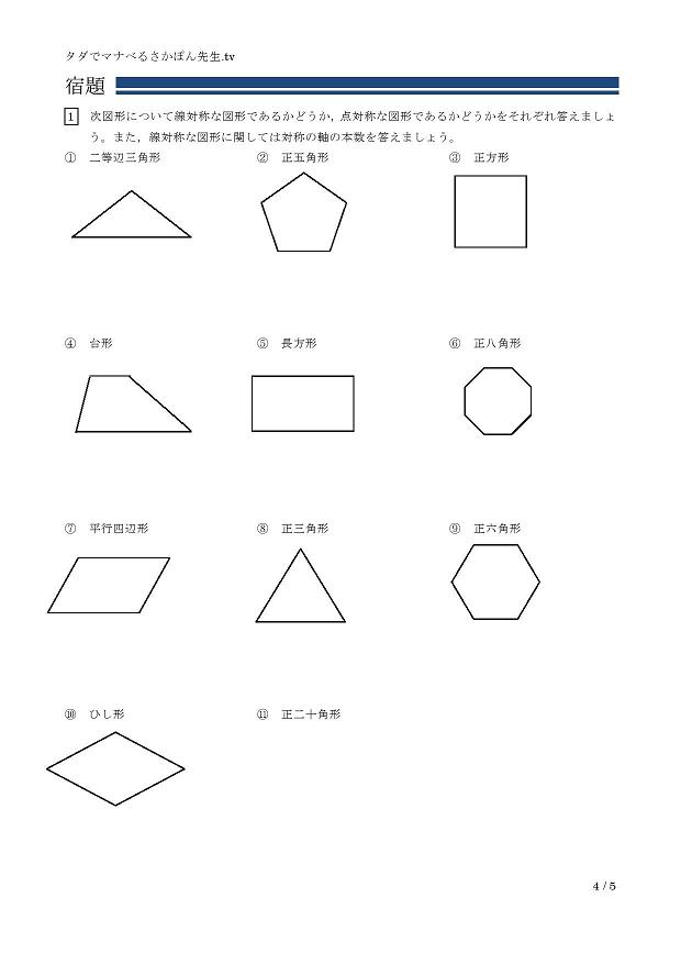 多角形と対称